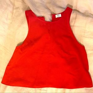 Aritzia basic red top